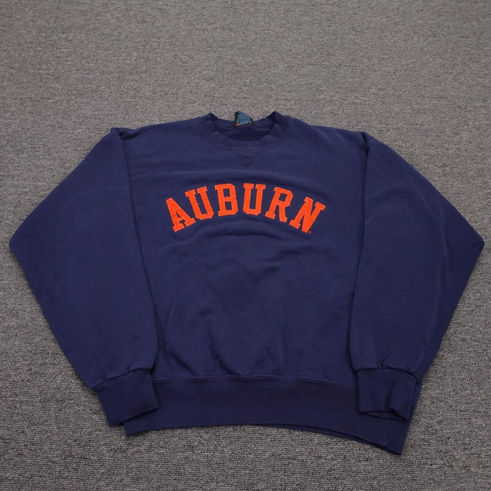 Vintage Auburn Tigers Sweatshirt Mens Large Blue‎ NCAA Football Soffe Crewneck
